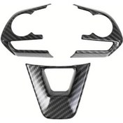 Resim Xuweiwei 1 Adet Toyota Rav4 Karbon Fiber Direksiyon Dekoratif Kapak Aksesuarı Variant Çeşit 