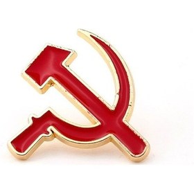 Resim S.S.C.B. Kırmızı Orak Çekiç Metal Pin Rozet Iğne Rz012 Kırmızı 
