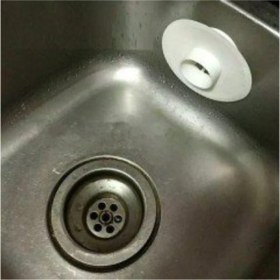 Resim Kilitli Koku Önleyici Mutfak ve Banyo Lavabo Süzgeci Tıpası 