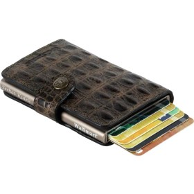 Resim Walsmart Mini Croco Akıllı Mekanizmalı Cüzdan 
