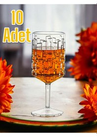 Resim Kırılmaz Kadeh Bardak 200 Ml Kokteyl Ve Şarap Kadehi 10 Adet Şeffaf 