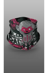 Resim Yeles Bad Monkey Motorcu Buff Maske Outdoor Boyunluk Unisex Bandana 