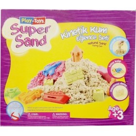Resim Play-toys 500 Gr. Kinetik Kum Eğlence Seti Ve 6 Kalıp 