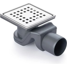 Resim Sukar Twisty Yükseklik Ayarlı Tesisat Süzgeci 10X10 Kare Delikli Ø50 Paslanmaz Çelik Çerçeveli 1041-0585022-11 