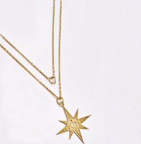 Resim KUZEY YILDIZI KOLYE - 45cm / Gold 