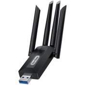 Resim Go-Des 4 Antenli Kablosuz İnternet Sağlayıcı USB WiFi Wireless Adaptör Go Des GD-BT318 Çift Bantlı 1200m 