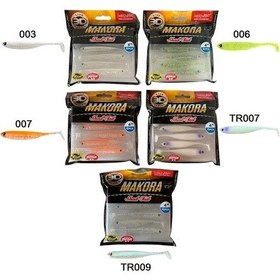 Resim Lucky John Makora 3d Shad Tail 4'' 10.16 Cm 6'lı Paket Silikon Yem 