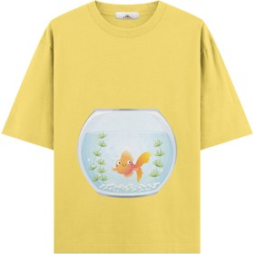 Resim The Aquarium - Hamile Oversize Tshirt - Sarı / L / Oversize 