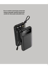 Resim Ceylan Adam Çoklu Güvenlik Korumalı 20.000 Mah Powerbank Fener Özellikli Çok Renkli 