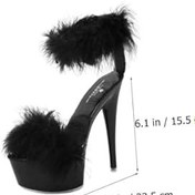 Resim LIFKOME Su Geçirmez Yüksek Topuklu Kadın Sandaletler Dayanıklı Nefes Alabilir ve Şık Tasarım 