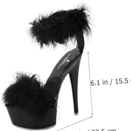 Resim LIFKOME Su Geçirmez Yüksek Topuklu Kadın Sandaletler Dayanıklı Nefes Alabilir ve Şık Tasarım 