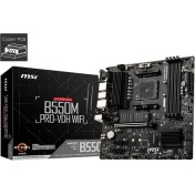 Resim Msı B550M Pro-Vdh Wıfı Am4 Vga+Ses+Glan Ddr4 HDMI Dp M2 USB 3.2 Matx(Blk) 