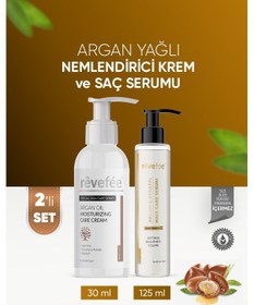 Resim Argan Keratin Saç Bakım Serumu & Argan Yağlı Nemlendirici Krem 2'li Set 