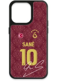 Resim Galatasaray Leroy Sane 3. Forma İmzalı Cam Telefon Kılıfı - iPhone 13 Pro 