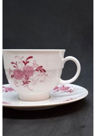 Resim Seltmann Weiden Pembe Çiçekli Vintage Çay Fincanı 2 Parça 210 Ml Pembe 