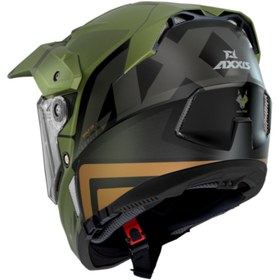 Resim AXXIS Wolf Ds Hydra Mat Yeşil Motosiklet Enduro Off-Road Turing Kask 