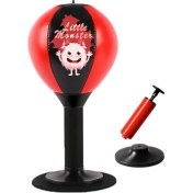 Resim Alien Outdoor Sports Aıbeıjıan Masaüstü Pu Deri Yumruklama Hız Topu Çocuklar Yetişkin Stres Giderici Boks Yumruk Topu-Küçük Canavar/siyah+Kırmızı (Yurt Dışından) 