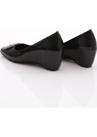 Resim Dgn 24360 Kadin V Tokali Dolgu Topuklu Ayakkabi 24360-2428-R1645 Siyah 