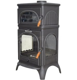 Resim Flame Stove Modena Lux Oven Döküm Soba 