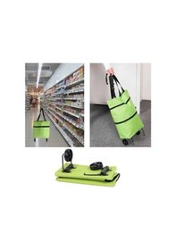 Resim Alışveriş Çantası Katlanabilir Pazar Arabası Tekerlekli Pazar Arabası Katlanabilir 