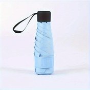 Resim Oldfriend Mei Qi Lin Mini Ultra Kompak Kadın Güneş Şemsiyesi Sky Blue Taşınabilir 