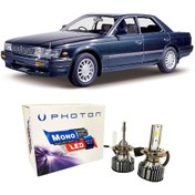 Resim Nissan Laurel Led Xenon Uzun + Kısa Far Ampulü H4 Mono Yeni Seri Beyaz 