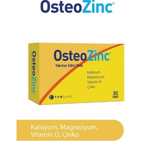 Resim Osteozinc Kalsiyum Magnezyum Çinko D Vitamini 30 Tablet 