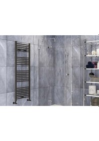 Resim Toprak Havlupan 40/70CM Düz Siyah Renk Havlupan Radyatör 