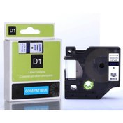 Resim Printpen Dymo D1 Serisi Beyaz Etikete Mavi 45014 12mmx7m 