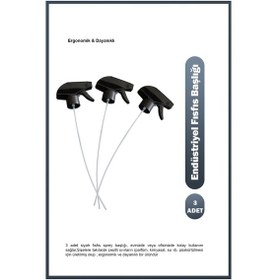 Resim Endüstriyel Kimyasala Dayanıklı Fısfıs Sprey Başlığı 3 Adet- Si 