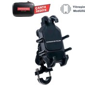 Resim Knmaster Tt-860 Titreşim Engelleyicili Tüm Motosikletlere Uyumlu Telefon Tutucu 