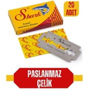 Resim Skygo Shark 20 Adet Paslanmaz Çelik Tıraş Jileti 