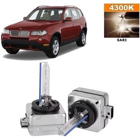 Resim Bmw X3 Serisi E83 2004-2010 Xenon D1s / D1r 4300k Sarı Hıd Xenon Ampul 2 Adet 