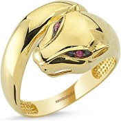 Resim Kaplan Altın Yüzük Classic Gövdeli 14K Gold 416290754 