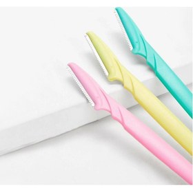 Resim Croc Kaş Usturası 3Lü Kaş Düzeltici Şekillendirici Jilet Yüz Temizleyici Epilatör 