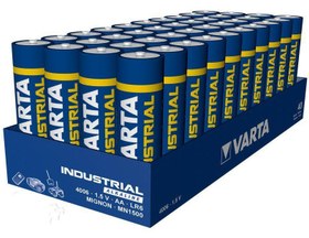 Resim VARTA Endüstriyel 40 Adet AA İnce Kalem Pil 1.5V Alkalin 