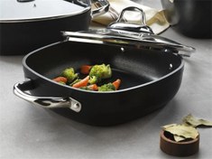 Resim Schafer Gastronomie Master Granit Basık Tencere 24 Cm Siyah Siyah 