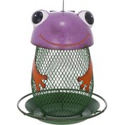 Resim Tomfeel Kurbağa Kuş Yemliği Güneş Enerjili Lamba Işıkları Vahşi Kuş Ye Mor 
