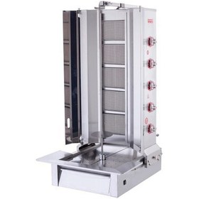 Resim eurofaz Işıkgaz Silverinox Doğalgazlı 5 Radyanlı Alttan Motorlu Döner Ocağı 