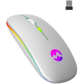 Resim Everest SMW-710 Kablosuz Şarjlı USB Ledli Optik Mouse 