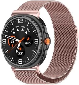 Resim Sneezy Samsung Galaxy Watch 8 Classic 47mm İle Uyumlu Manyetik Milanese Loop Metal Kordon 