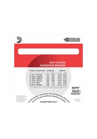 Resim D'addario Exp17 Coated Phosphor Bronze Akustik Gitar Teli 13-56 