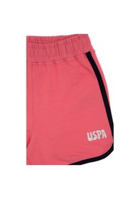 Resim U.S. Polo Assn. Kız Çocuk Pembe Regular Fit Örme Şort 50306297-VR167 