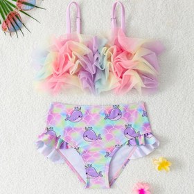Resim Bebek Kız Bikini Seti 