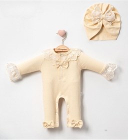 Resim Cayzen Brode İşlemeli Kız Tulum 1057254 - Krem Krem 