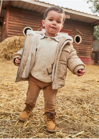 Resim MAYORAL Erkek Bebek Regular Fit Pantolon Bej 