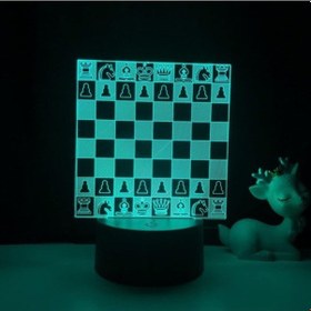 Resim Szypzstore Çocuk Satranç Figürü 3d Gece Işığı, Uzaktan Kumandayla Değişen 16 Renk, Çocuk Odası U, Şekil Manga Illusion Led Oyuncak Lamba Kız Erkek Çocuklar Yılbaşı Hediyeleri Lp1nn9 Renkli 