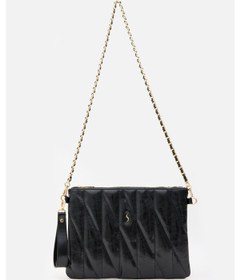 Resim Santini Mila Kapitone El, Omuz Ve Clutch Çanta Siyah 