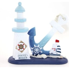 Resim Ahşap Marin Çapalı Deniz Feneri ALK2451 - Lisinya 