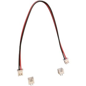 Resim 50 Adet 2.50mm 2 Pin Çift Taraflı Jst Xh Konnektör 20cm Kablolu 